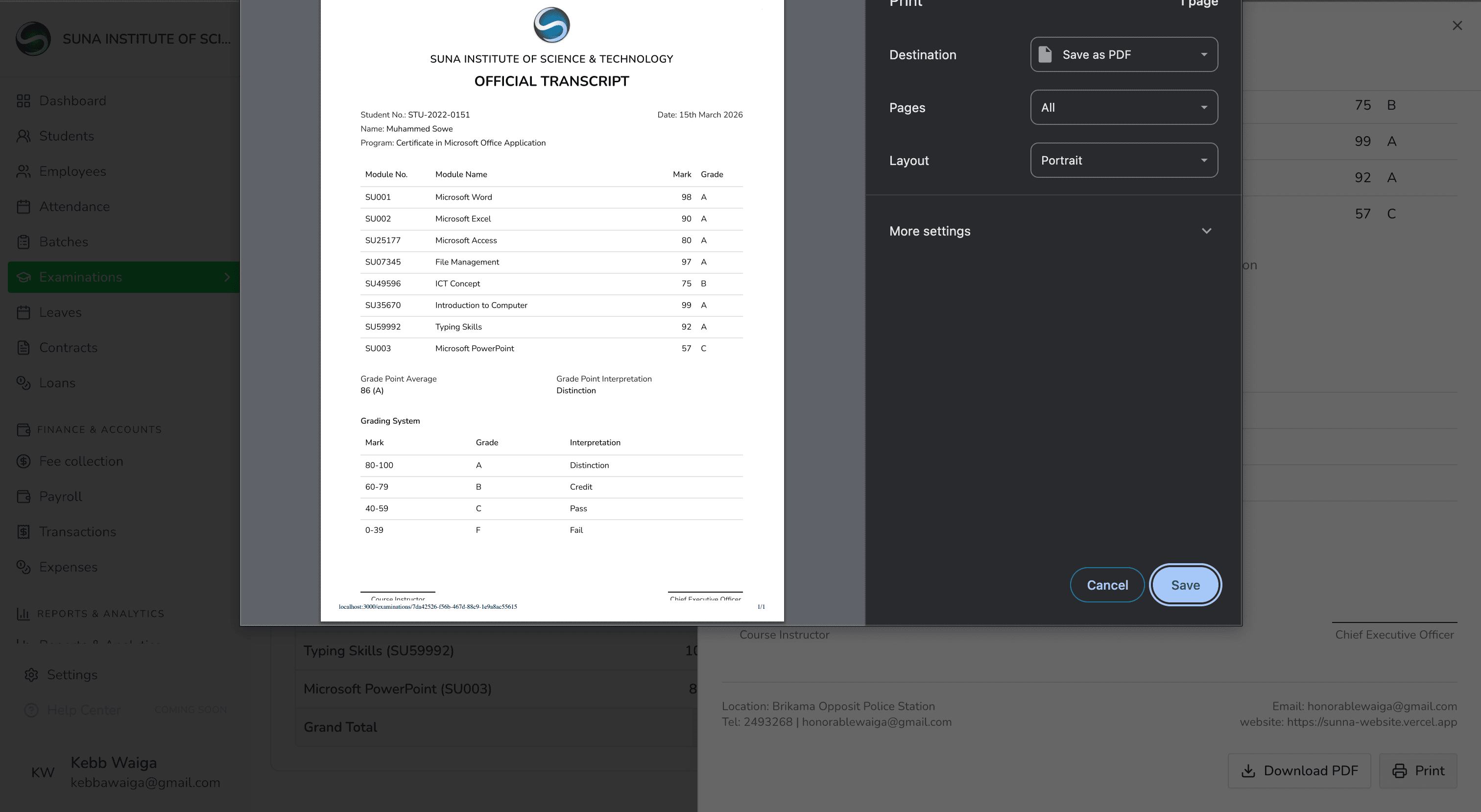 Transcripts — EduGambia