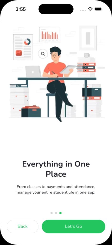 EduGambia mobile app onboarding — Everything in One Place